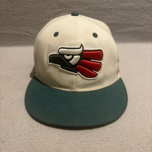 Rings & Crwns Mexico Eagle Logo Adjustable Snapback Flat Bill Cap Hat Collector